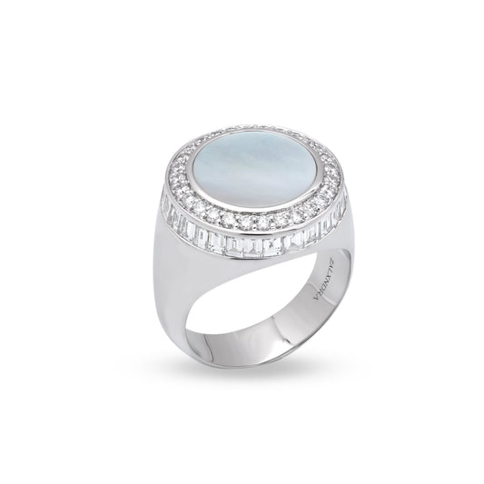 ZALX RING — MOTHER OF PEARL CROWN