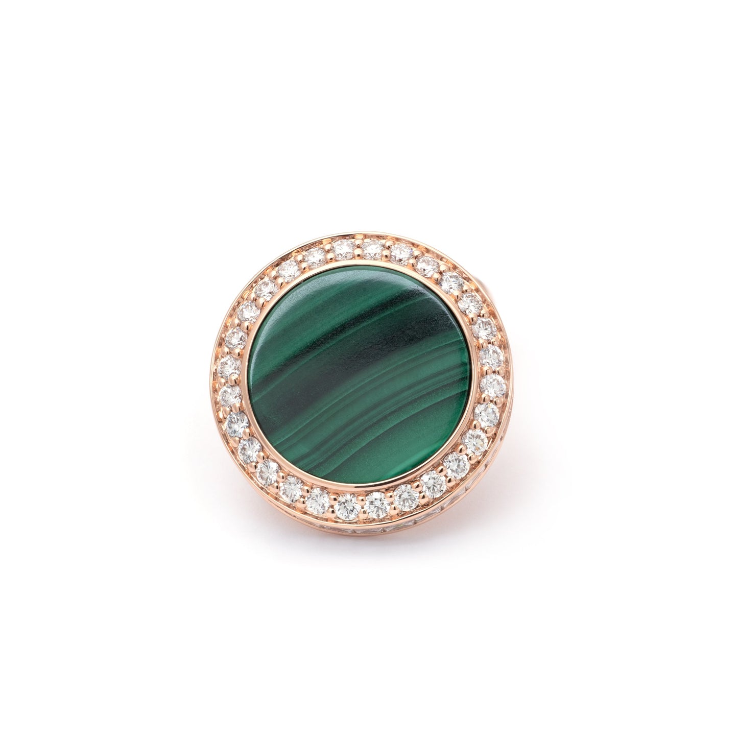 ZALX CUFFLINKS — MALACHITE CROWN