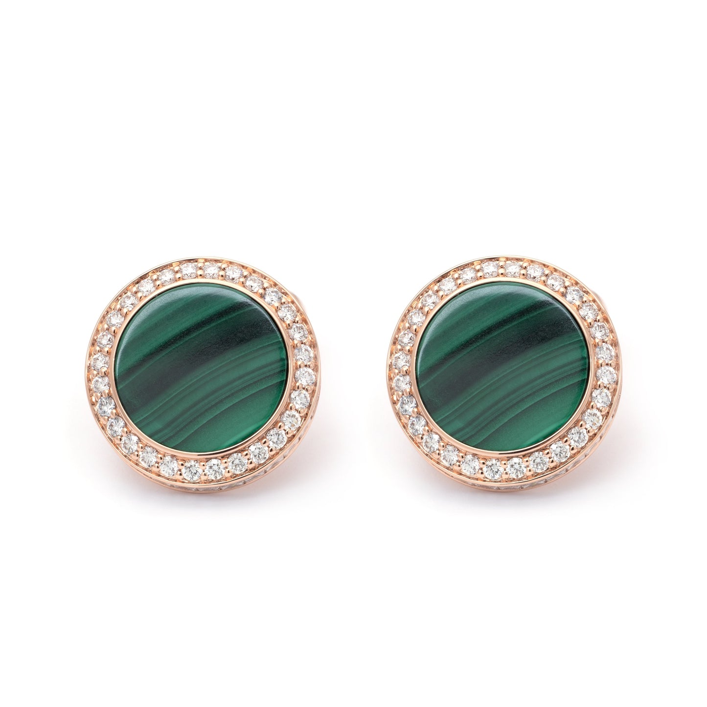 ZALX CUFFLINKS — MALACHITE CROWN