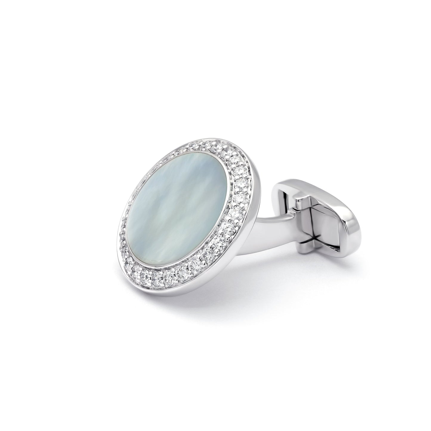 ZALX CUFFLINKS — WHITE HALO