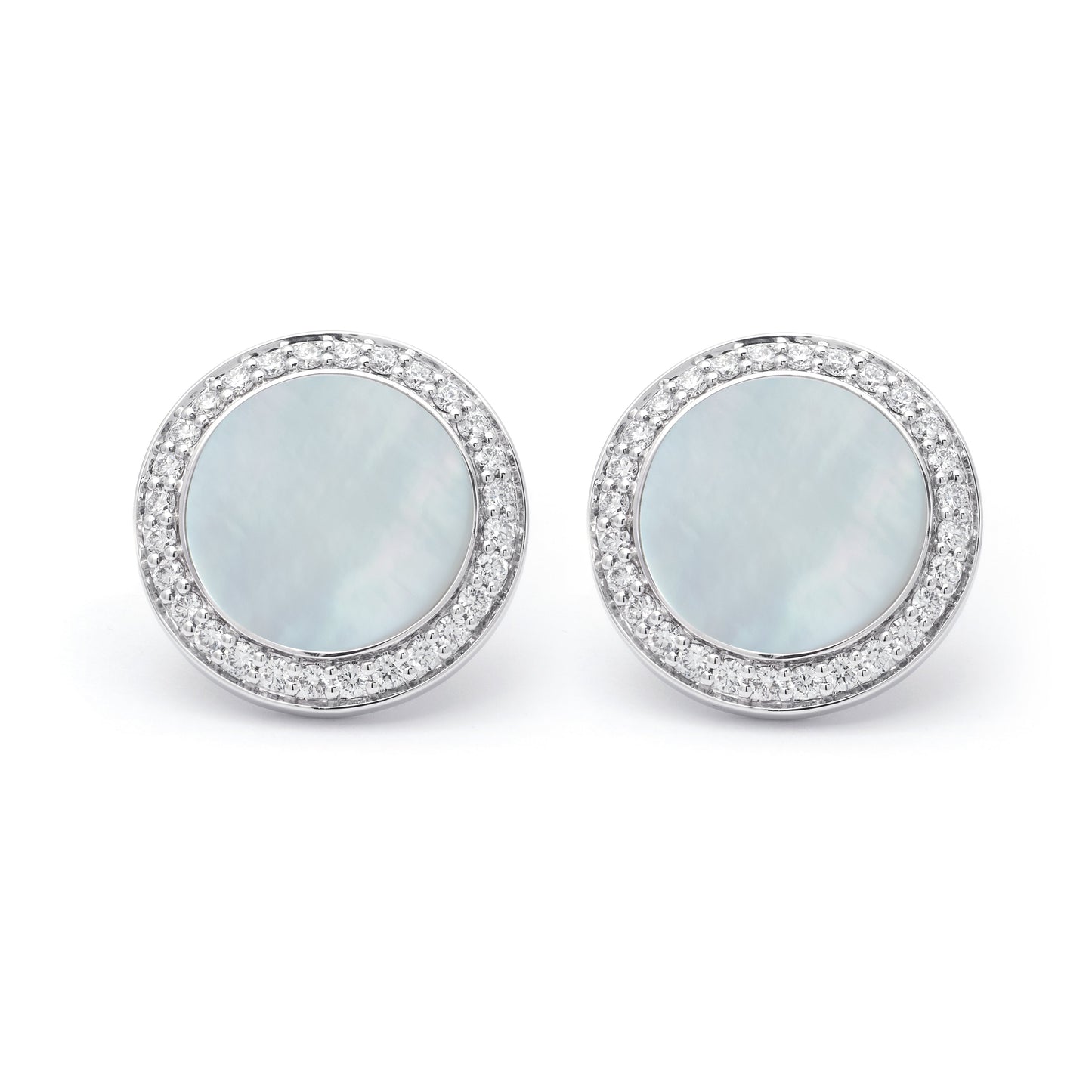 ZALX CUFFLINKS — WHITE HALO