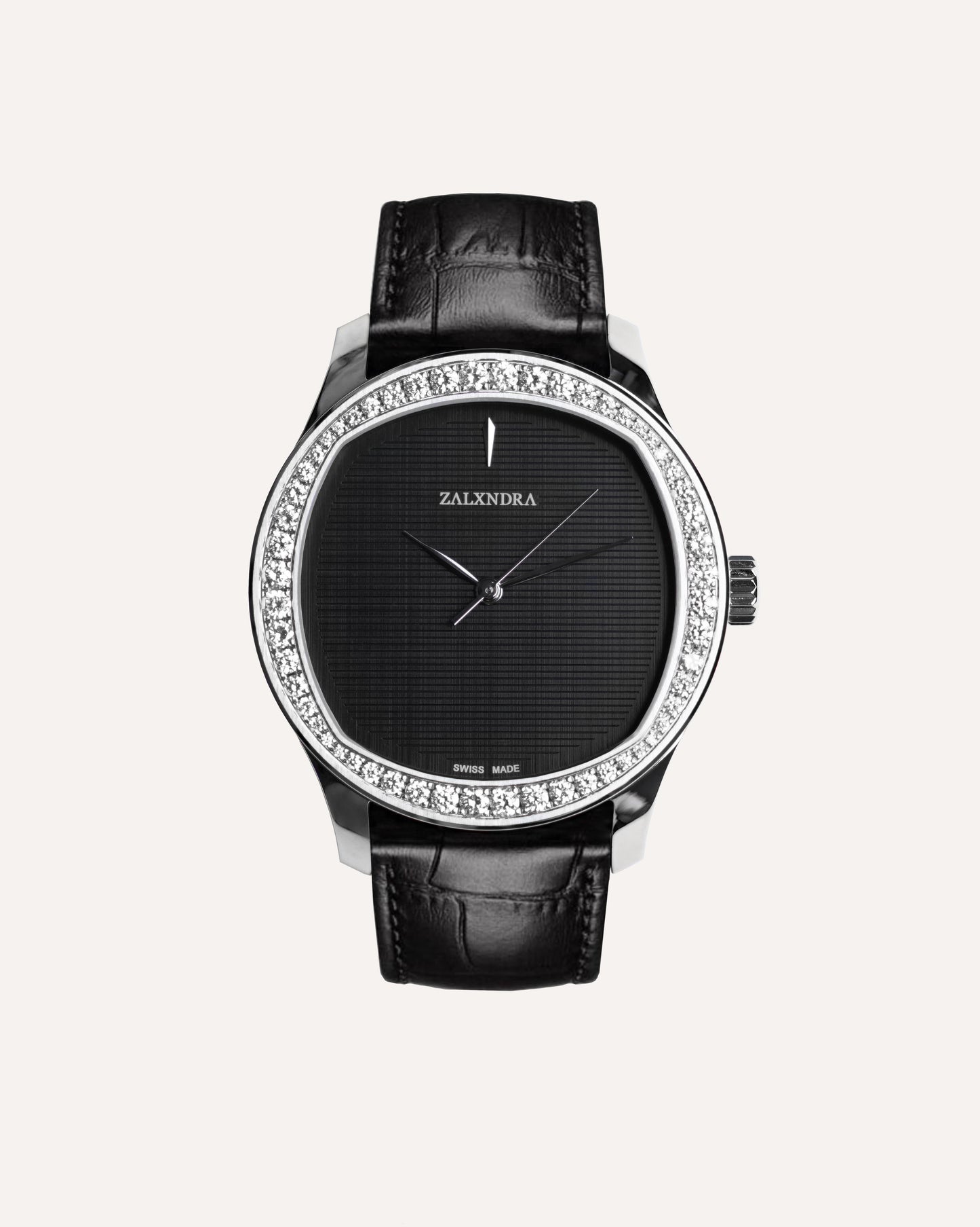 ZALXIII   SELF-WINDING STAINLESS STEEL DIAMOND BEZEL