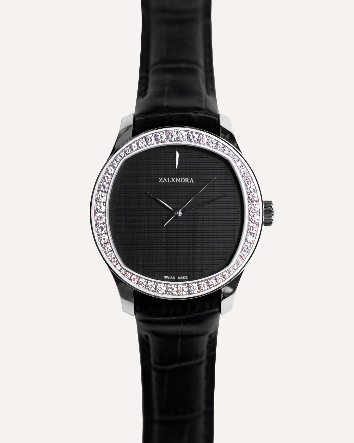 ZALXIII   SELF-WINDING STAINLESS STEEL DIAMOND BEZEL